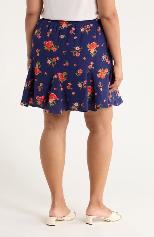 Sugarlips Floral A-line Skirt In Purple