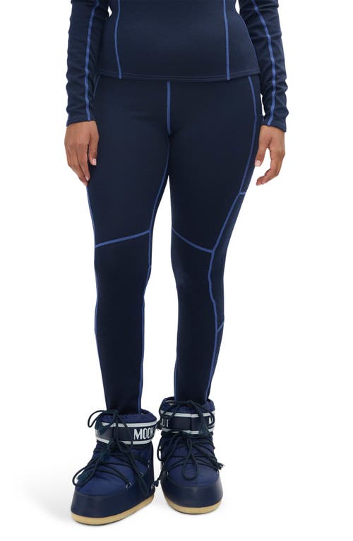 Halfdays Hallie High Waist Leggings In Blue