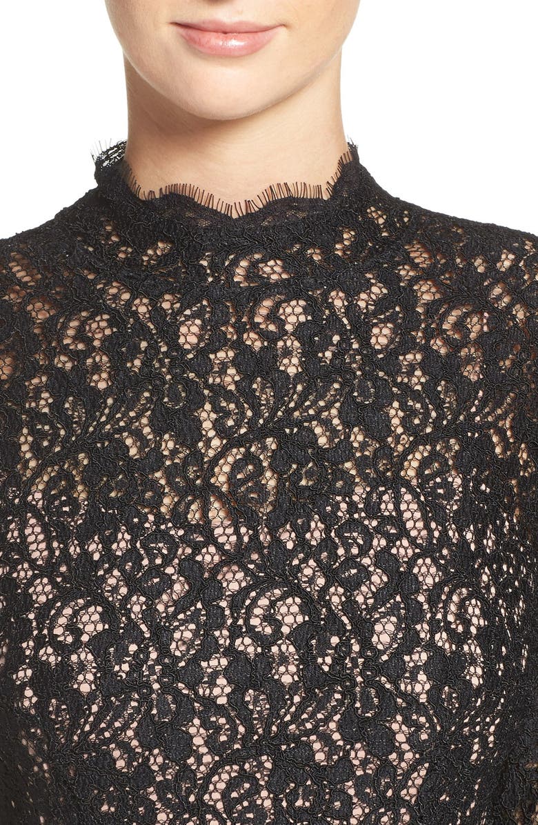 Adrianna Papell Corded Lace Sheath Dress, Alternate, color,