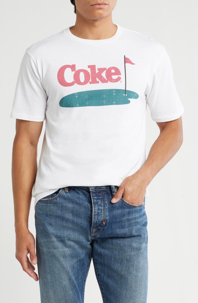 American Needle Coke Golf Cotton Graphic T-Shirt, Main, color, White
