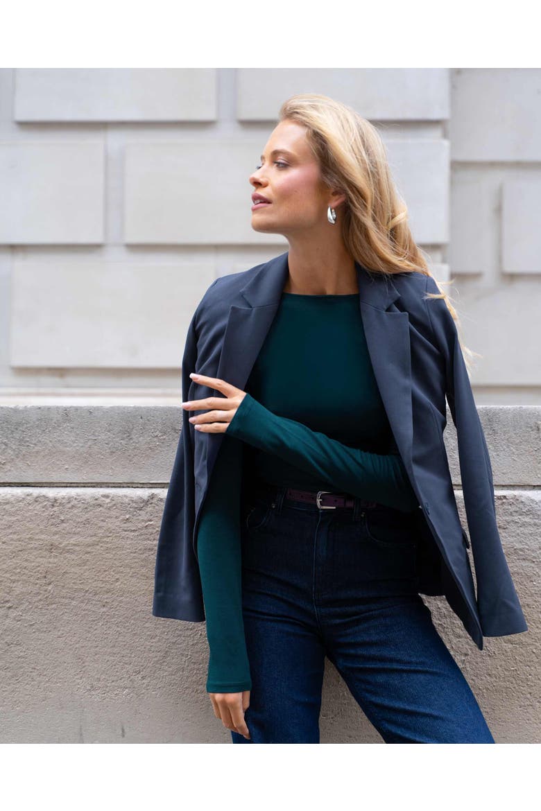 Izzy Blazer, Alternate, color, Graphite Blue