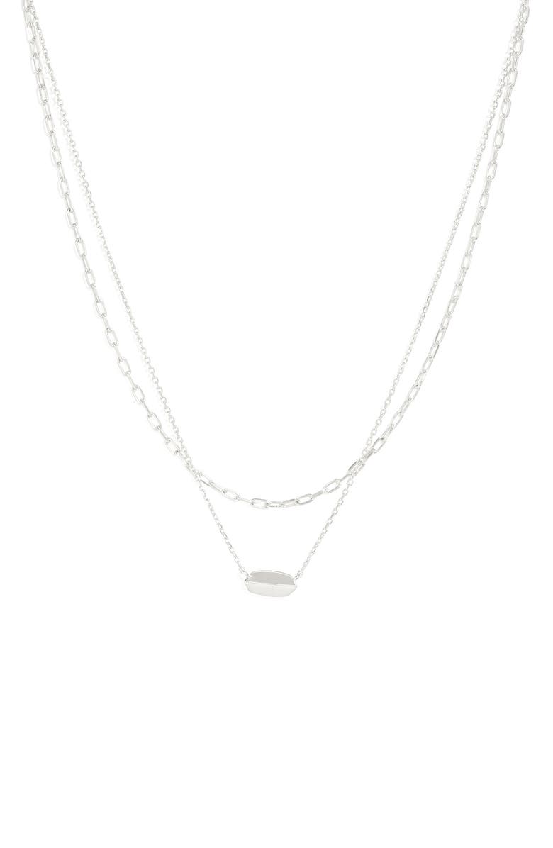 Kendra Scott Brooke Layered Pendant Necklace, Main, color, 