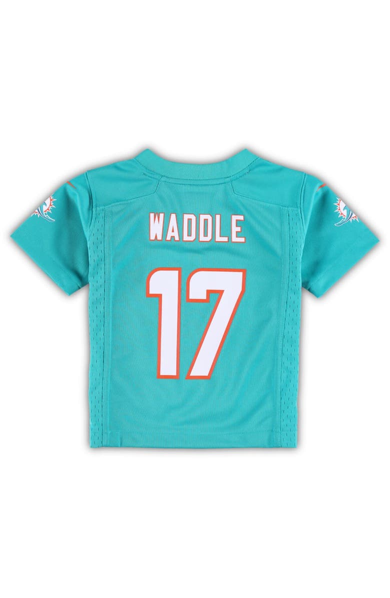 Nike Toddler Nike Jaylen Waddle Aqua Miami Dolphins Game Jersey, Alternate, color,