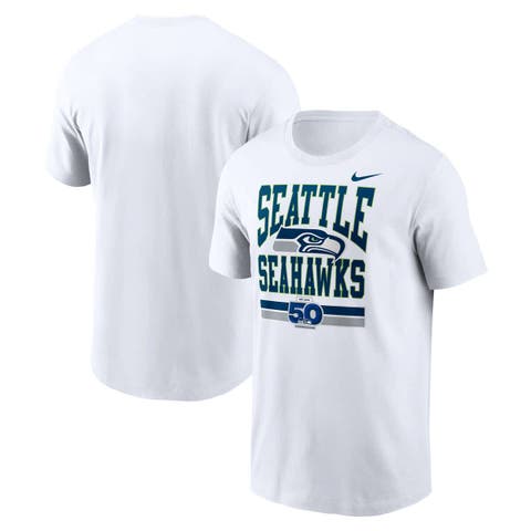 Men's Nike White Seattle Seahawks 50th Season Essential T-Shirt