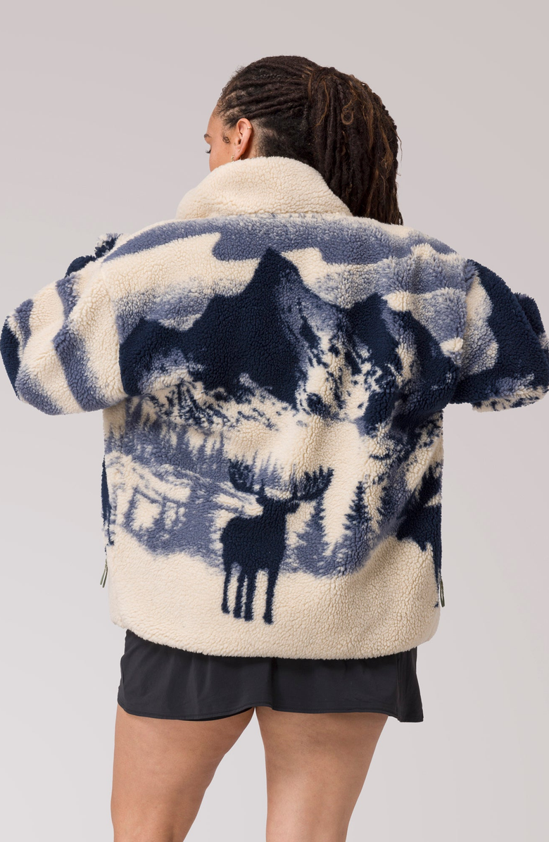 Parks Project Acadia Moose Full Zip High Pile Fleece Jacket, Alternate, color,
