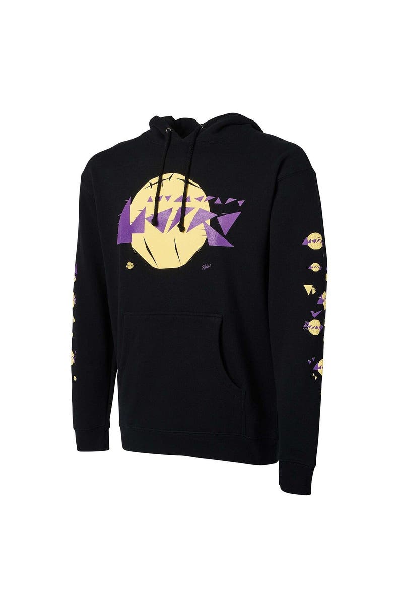 NBA X Naturel Men's NBA x Naturel Black Los Angeles Lakers No Caller ID Pullover Hoodie, Alternate, color, Black