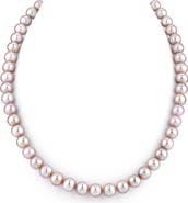 The Pearl Source 7.0-7.5mm Pink Freshwater Pearl Choker Length Necklace