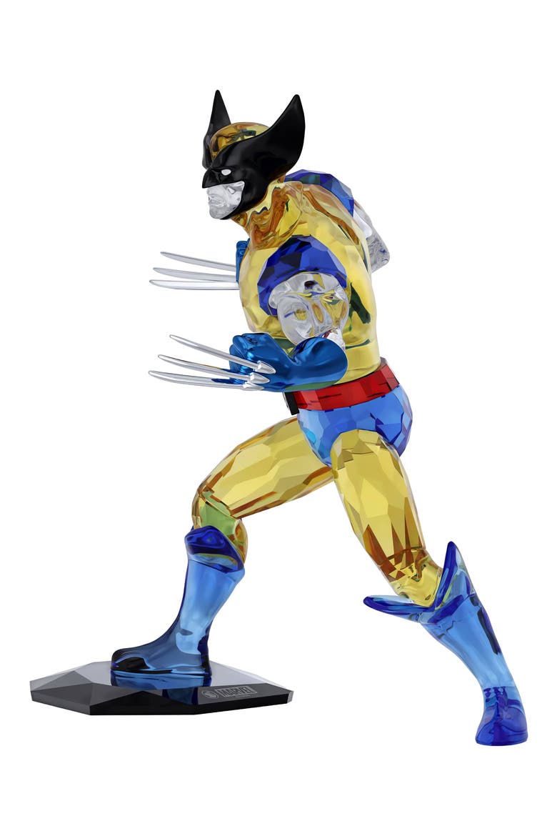 X-Men Wolverine Crystal Figurine, Alternate, color, YELLOW
