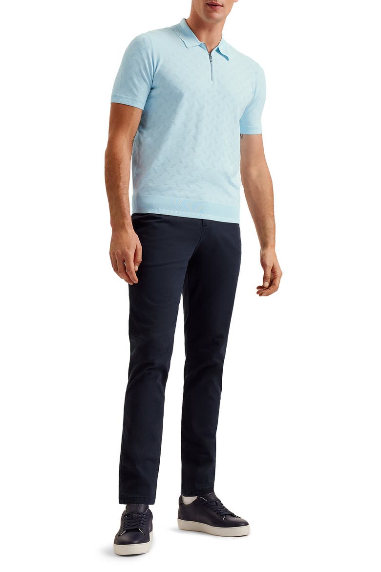 Palton Textured Sweater Polo, Alternate, color, PALE BLUE