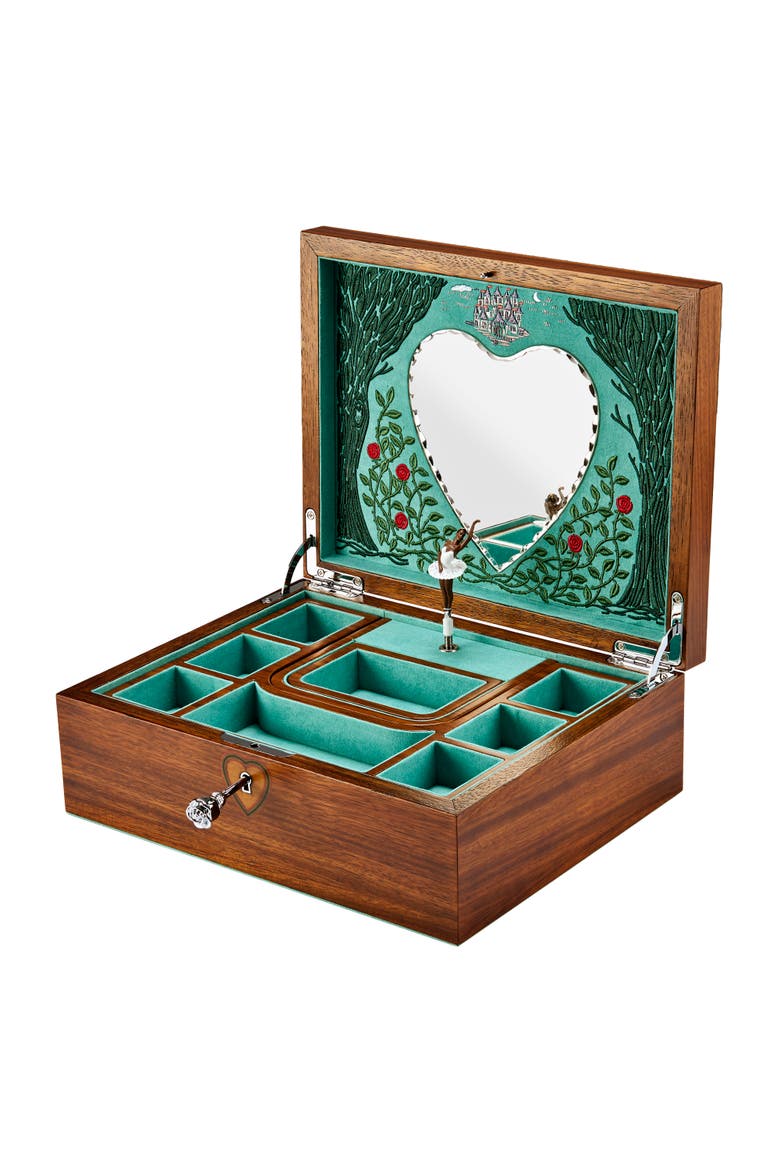 Ballet Musical Jewelry Box, Alternate, color, Walnut Wood