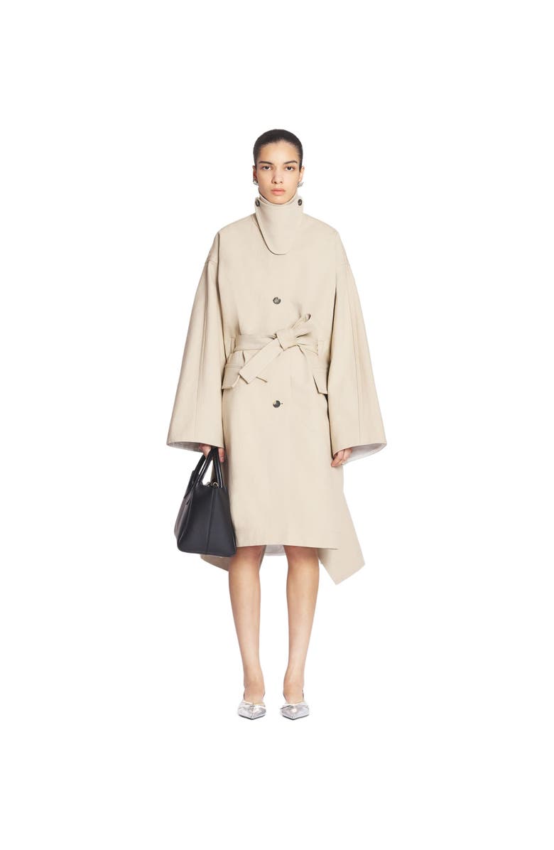 Lanvin CAPE COAT WITH A COLLAR, Main, color, 