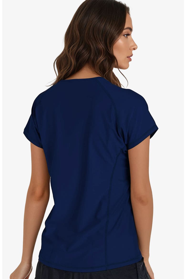 Loose Fit Adele Swim Top, Alternate, color, Navy