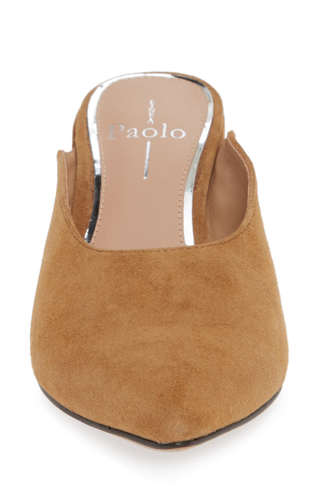 Zadie Pointy Toe Mule, Alternate, color, TOFFEE SUEDE