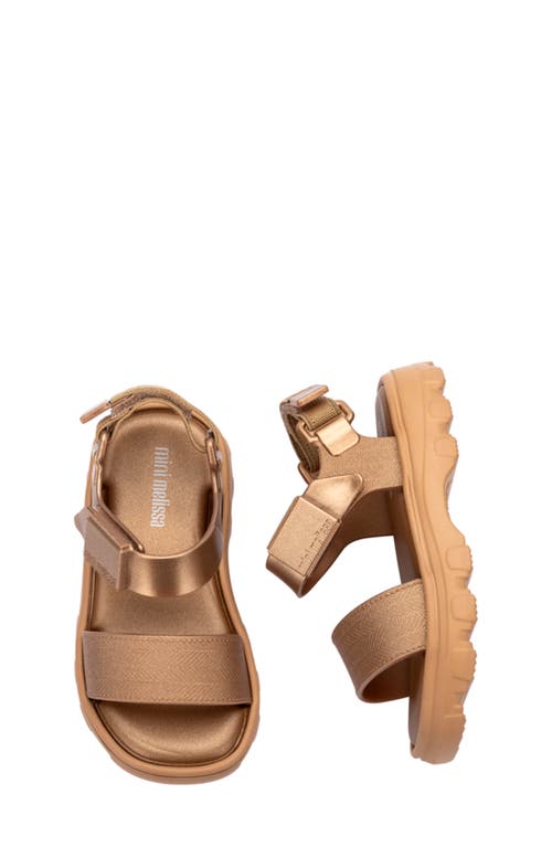 Melissa Kids' Kick Off Platform Sandal In Gold