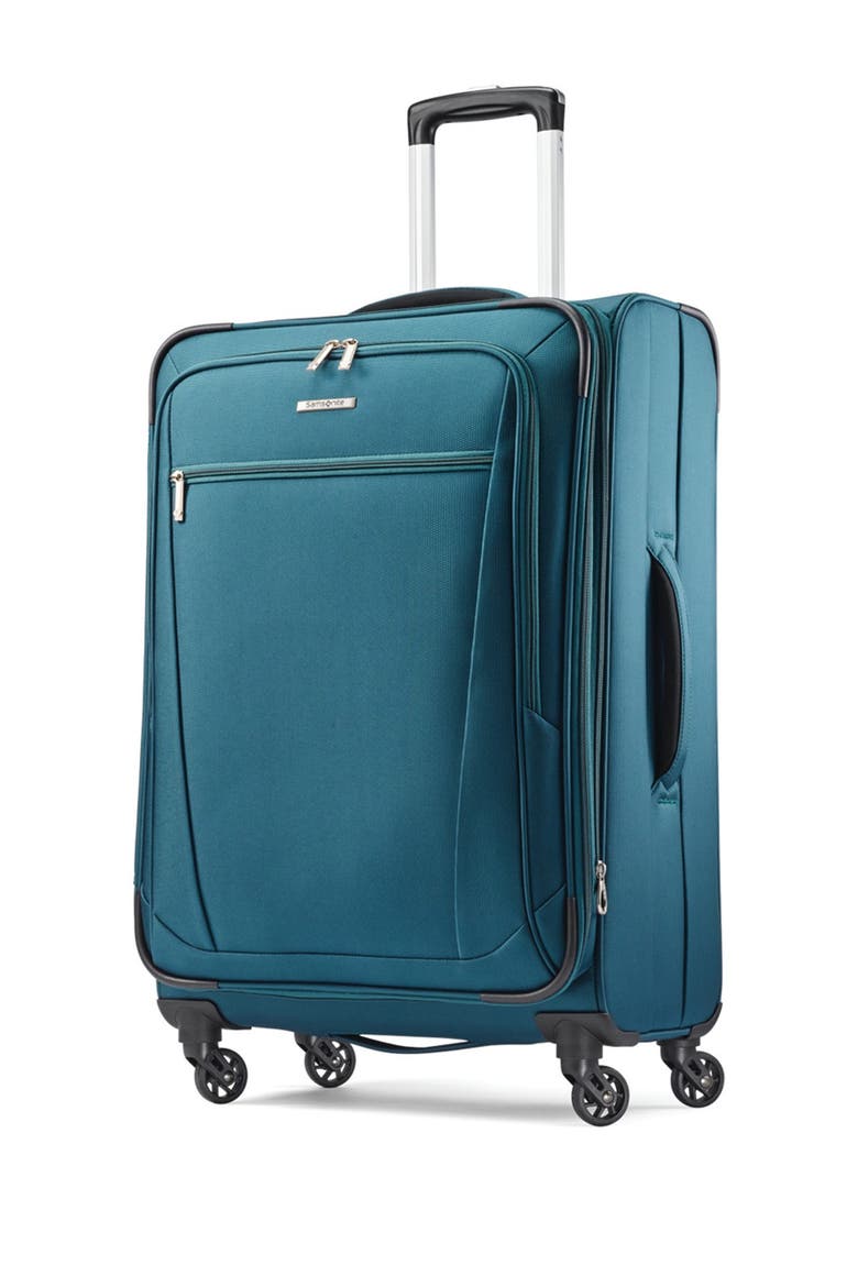Expandable 25" Spinner Softside Suitcase, Main, color, TEAL