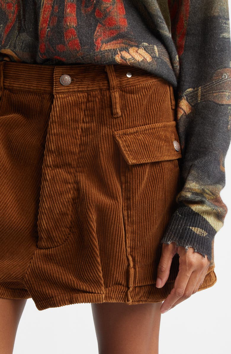 R13 Corduroy Bubble Skort, Alternate, color, 