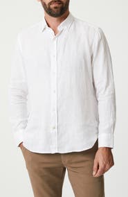 34 Heritage Linen Chambray Button-Up Shirt