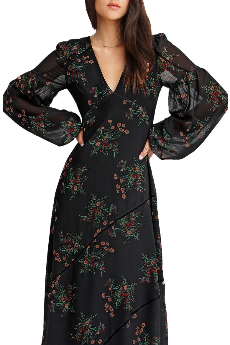 In Your Dreams Maxi Dress, Alternate, color, Black
