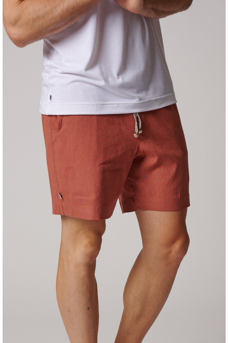 Laid Back Linen Short, Alternate, color, Copper