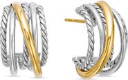 David Yurman Crossover Huggie Hoop Earrings