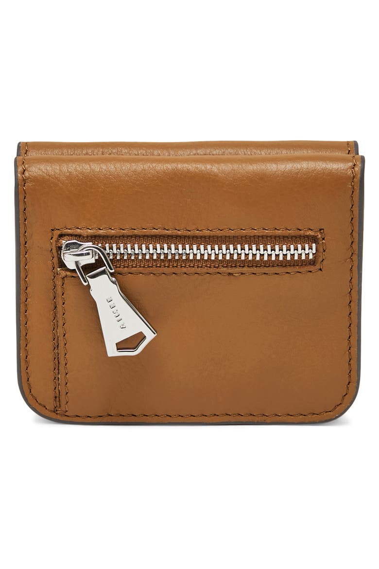 Pucker Up Leather Card Case, Alternate, color, LATTE