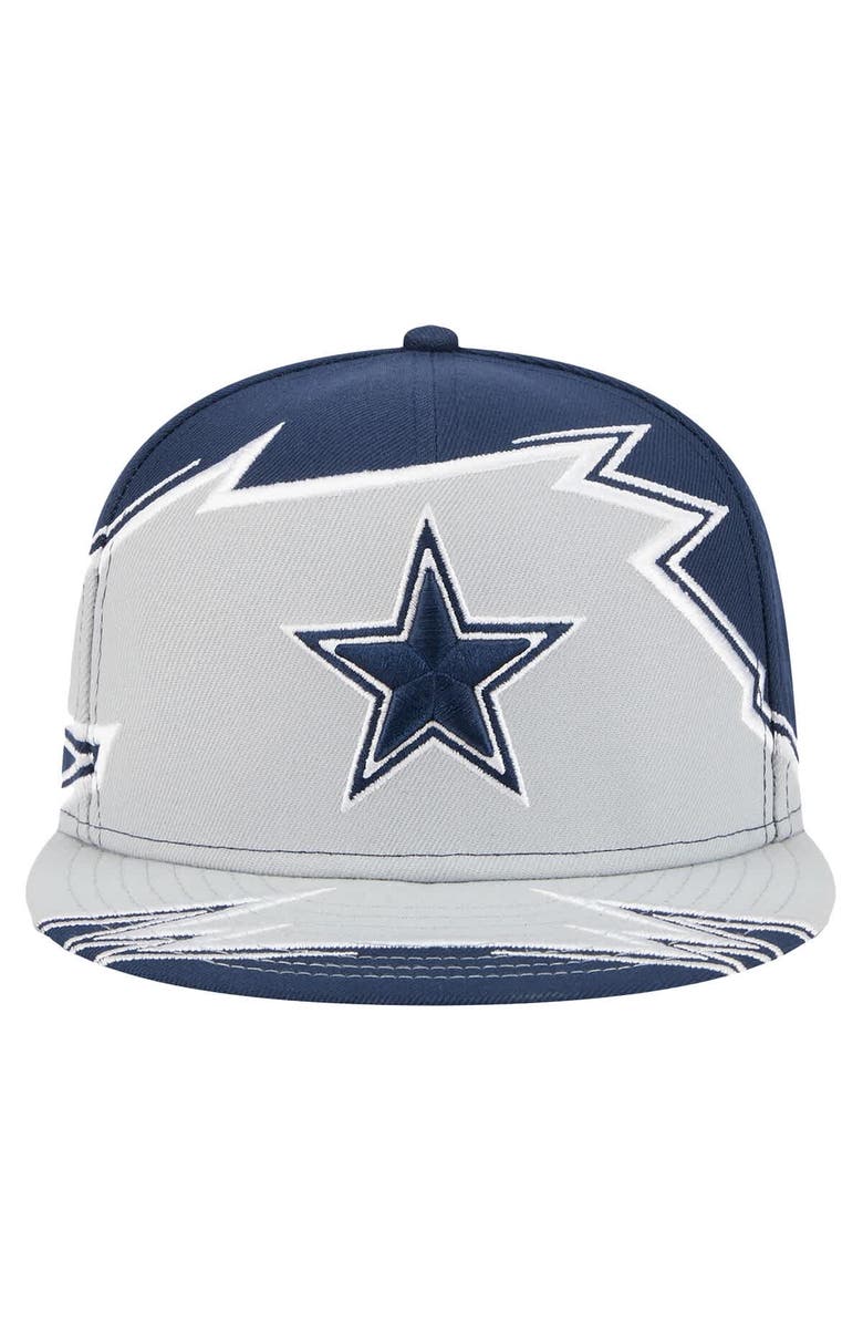 New Era Men's New Era Navy/Gray Dallas Cowboys Break 59FIFTY Fitted Hat, Alternate, color,