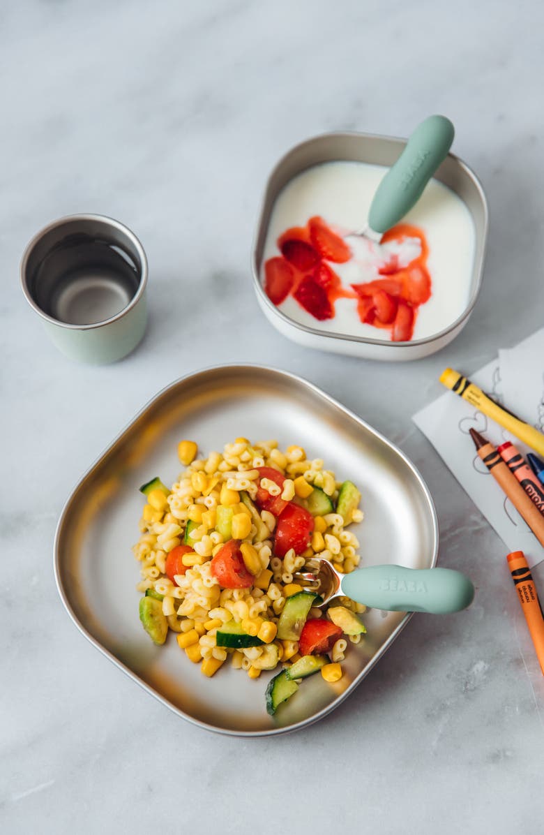 BEABA Stainless Steel Meal Set, Alternate, color, Sage Green