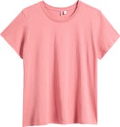 Nordstrom Crewneck Slub Pima Cotton T-Shirt