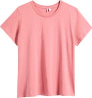 Nordstrom Crewneck Slub Pima Cotton T-Shirt