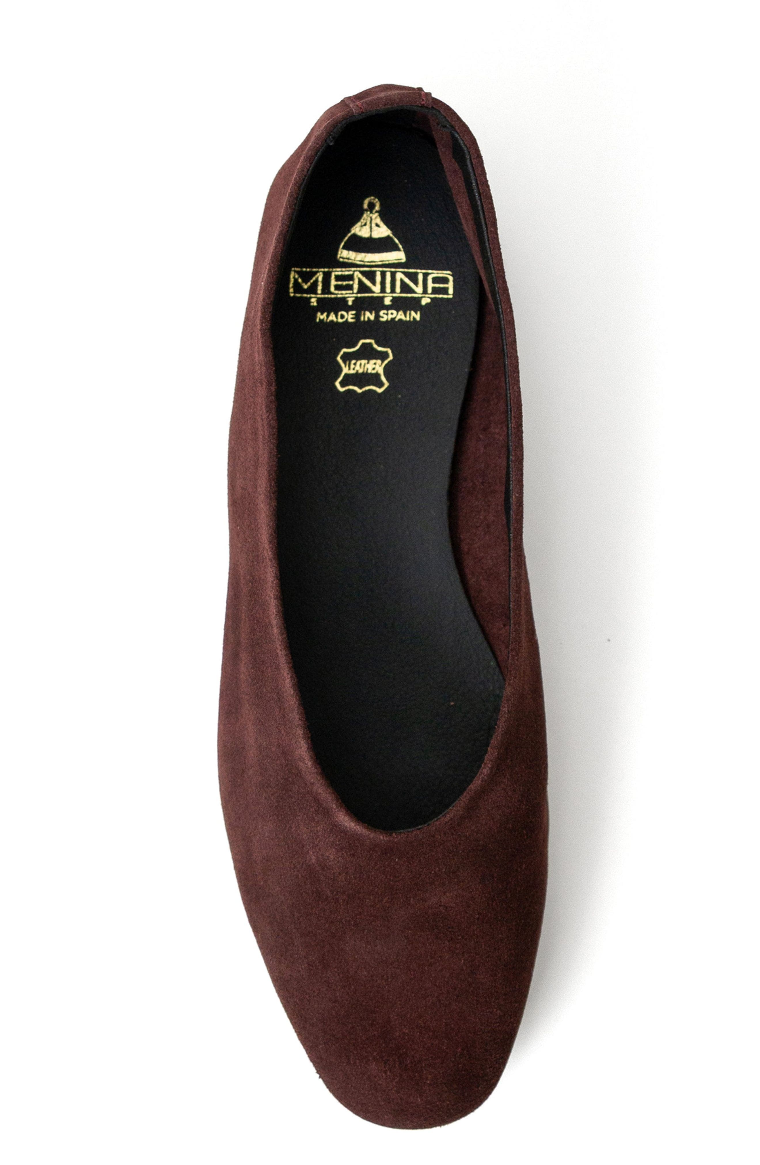Menina Step Lucrecia Suede Ballet Flat, Alternate, color, Burgundy