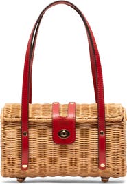 Frances Valentine Dottie Wicker Basket Bag