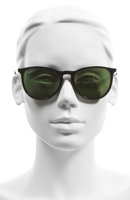 Ray Ban Ray-ban 54mm Polarized Gradient Round Sunglasses In Black/green
