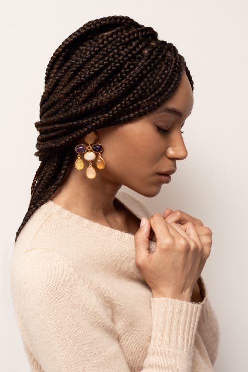 Sylvia Toledano Valse Earrings In Brown