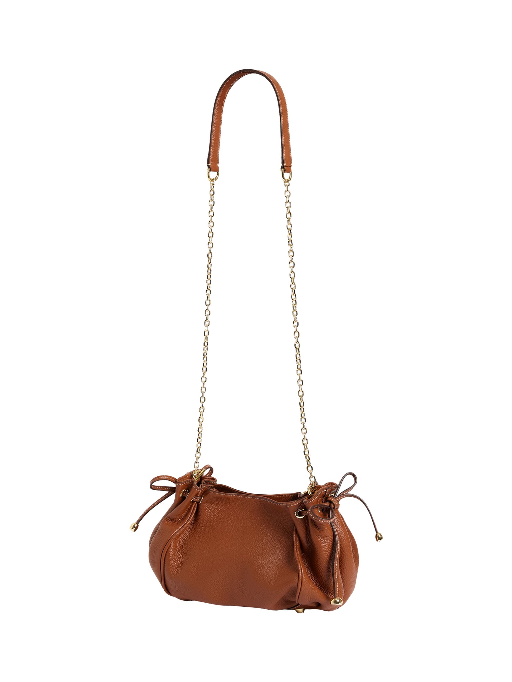 GERARD DAREL Le Mini 24 Shoulder Drawstring Pouch Bag, Alternate, color, Tan