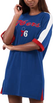 G-III 4HER BY CARL BANKS Women's G-III 4Her by Carl Banks Royal Philadelphia 76ers Flag Sneaker Dress