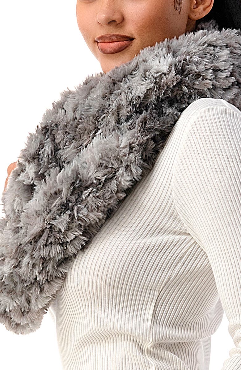 MARCUS ADLER Faux Fur Stretch Infinity Scarf, Alternate, color,