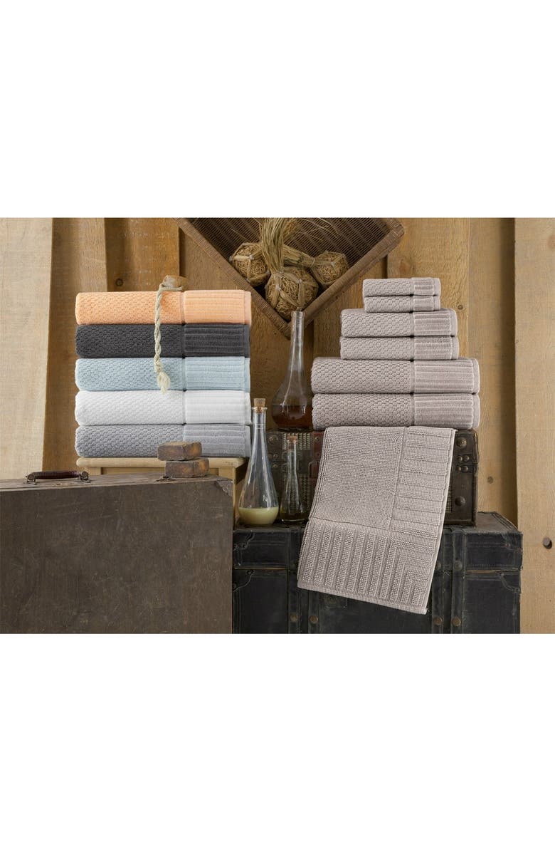 ENCHANTE HOME Timaru Turkish Cotton 6-Piece Towel Set - Somon, Alternate, color, 
