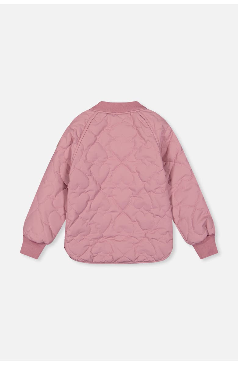 Deux par Deux Heart Quilted Raglan Sleeve Zip Pocket Jacket, Alternate, color,