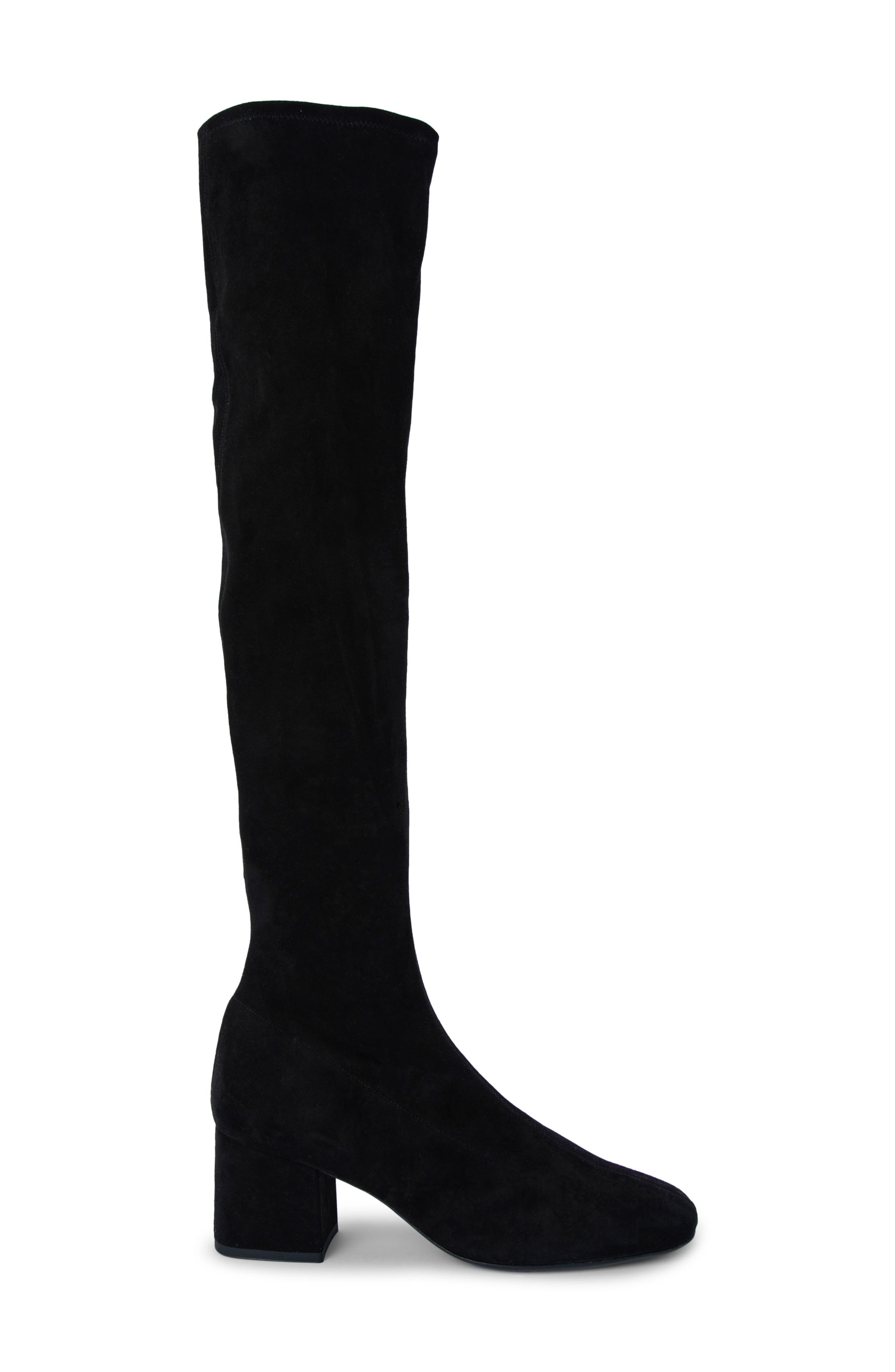 By Far Carlos Over the Knee Stretch Leather Boot, Main, color, 