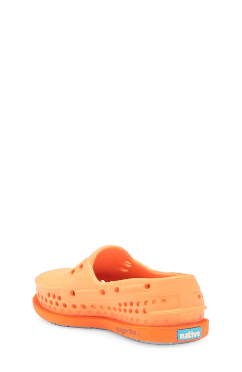 Native Shoes Kids' Howard Sugarlite Slip-on Sneaker In Papaya Orange/orange/sky