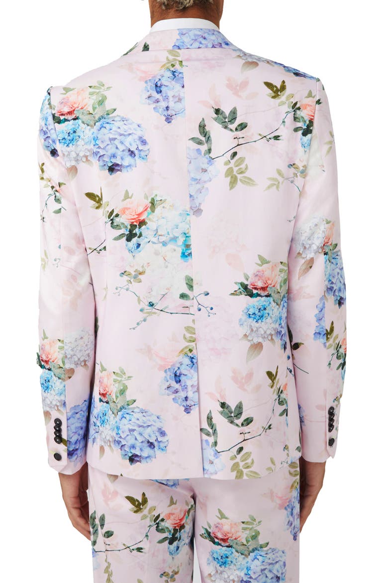 Pickhurst Slim Fit Pink Floral Suit Jacket, Alternate, color, PINK