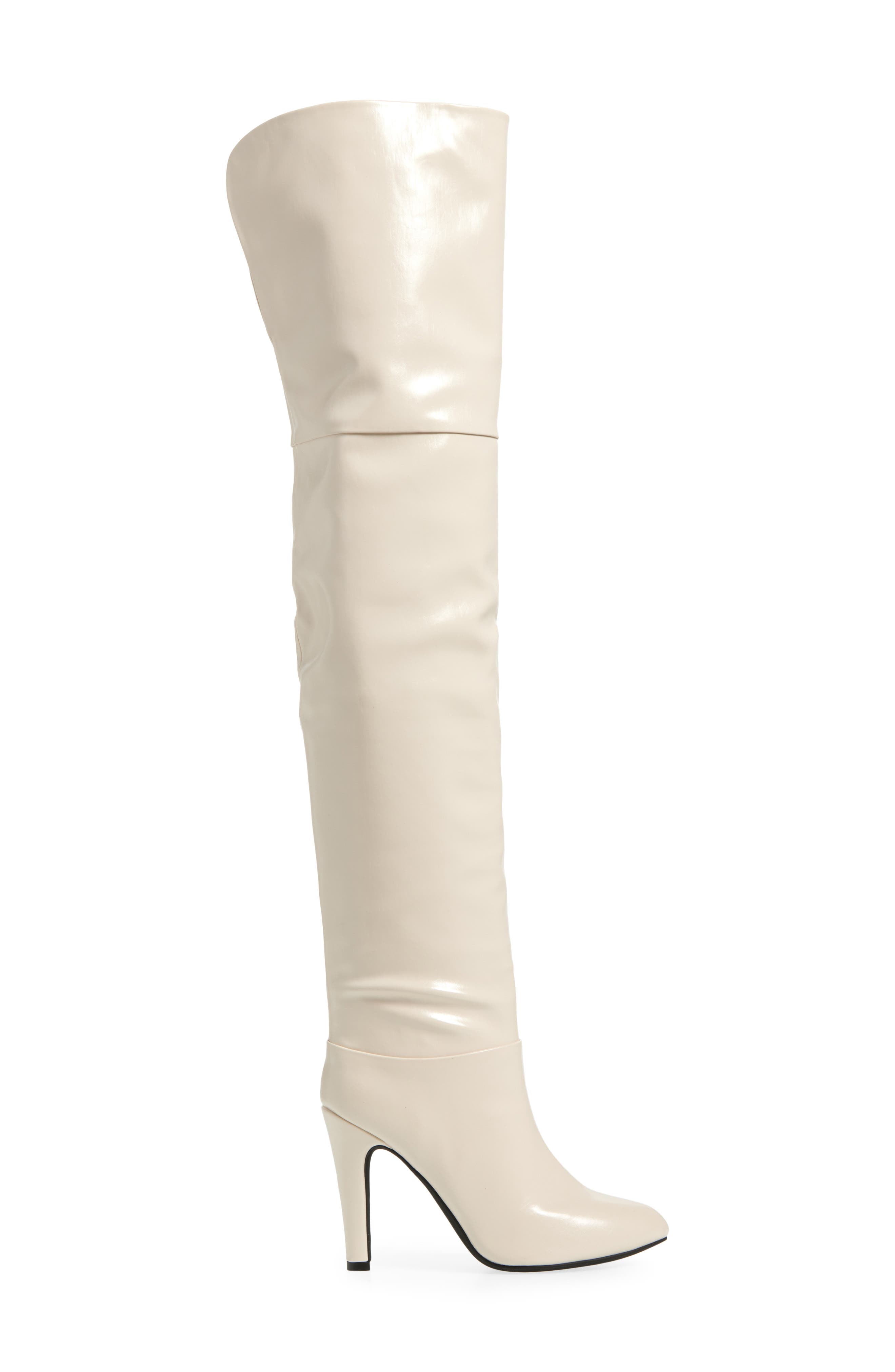 Overlook Over the Knee Boot, Alternate, color, IVORY