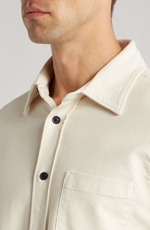 Citizen Of Humanity Citizens Of Humanity Luca Bucket Dye Knit Button-up Shirt In Neutral