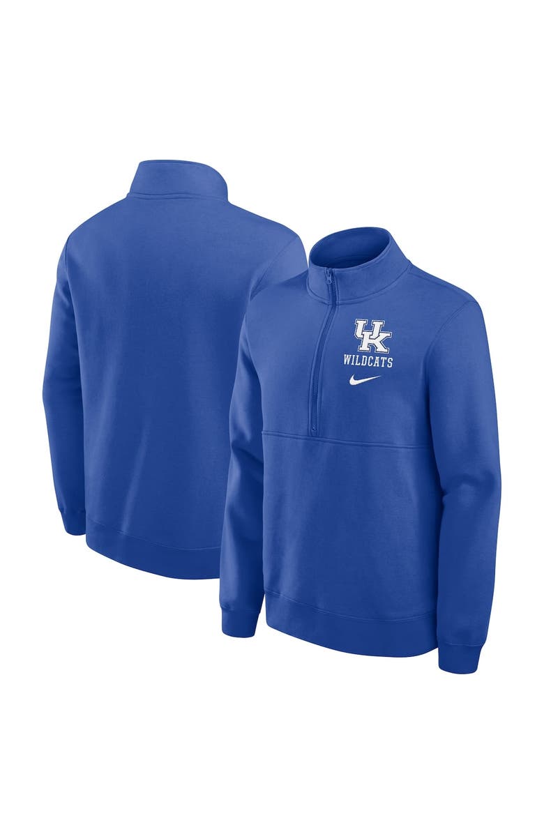 Nike Men's Nike Royal Kentucky Wildcats Primetime Club Half-Zip Pullover, Main, color, 