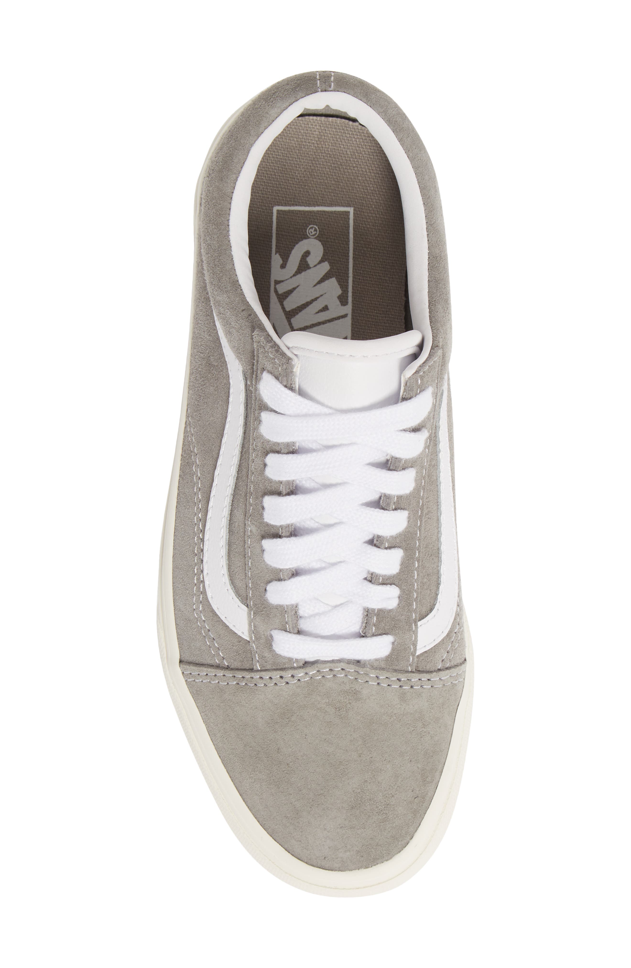 Old Skool Sneaker, Alternate, color, DRIZZLE/ SNOW WHITE