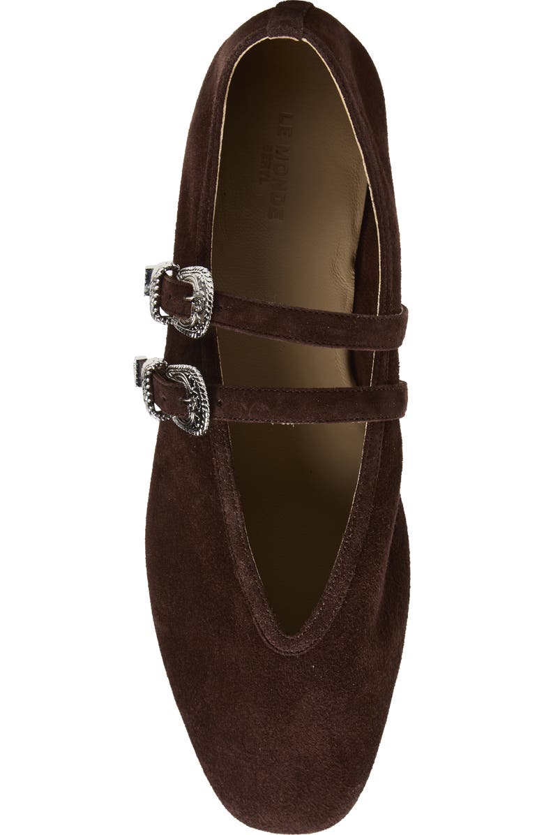 Le Monde Béryl Claudia Mary Jane Flat, Alternate, color, Chocolate