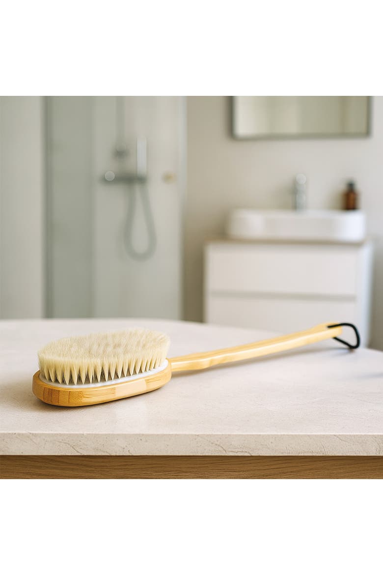 Eco-Friendly Glow Set Bath Brush & Sisal Hemp Gloves, Alternate, color, Beige
