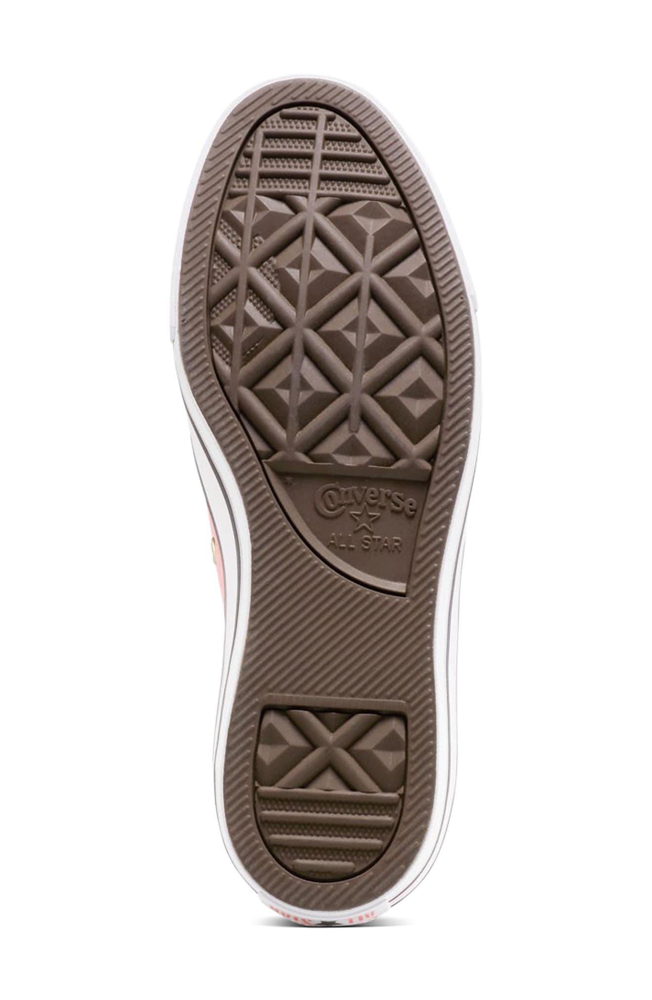 Converse Chuck Taylor<sup>®</sup> All Star<sup>®</sup> Lift High Top Sneaker, Alternate, color, Watermelon Pink/ White/ Gold