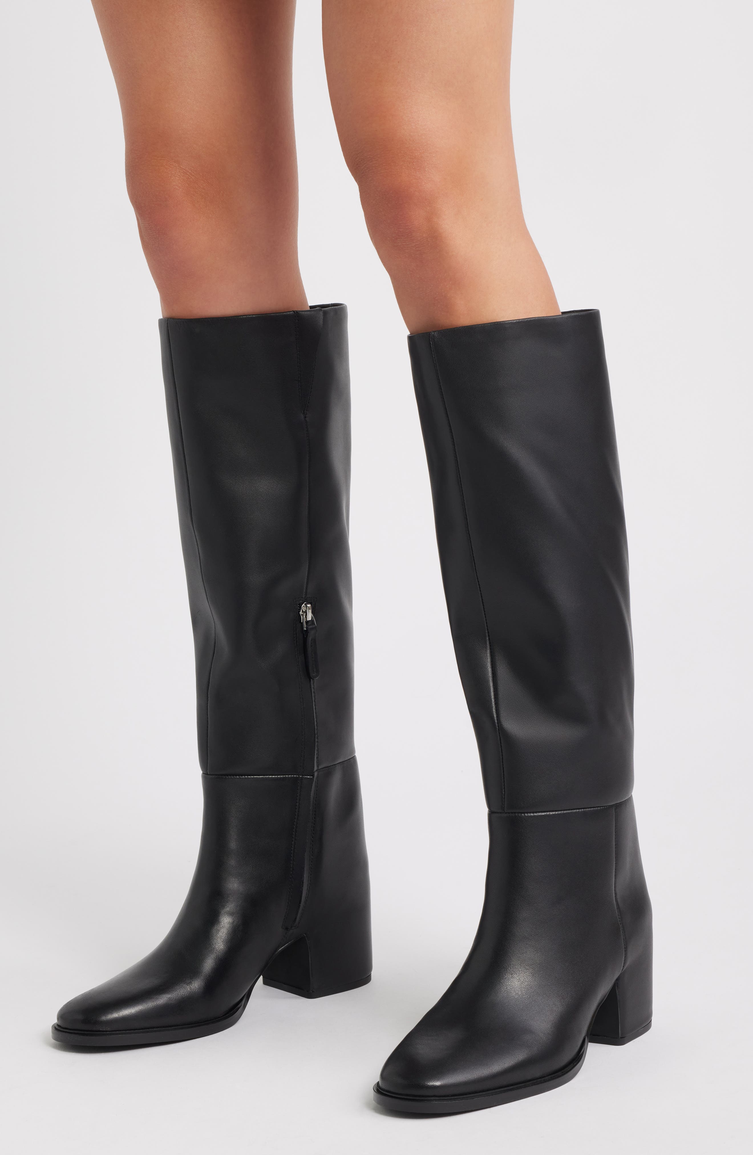 Nordstrom Hanna Tall Boot, Alternate, color, Black