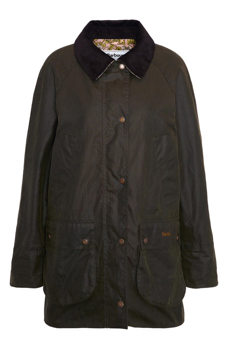 Barbour Shelton Water Resistant Waxed Cotton Jacket, Alternate, color, 
